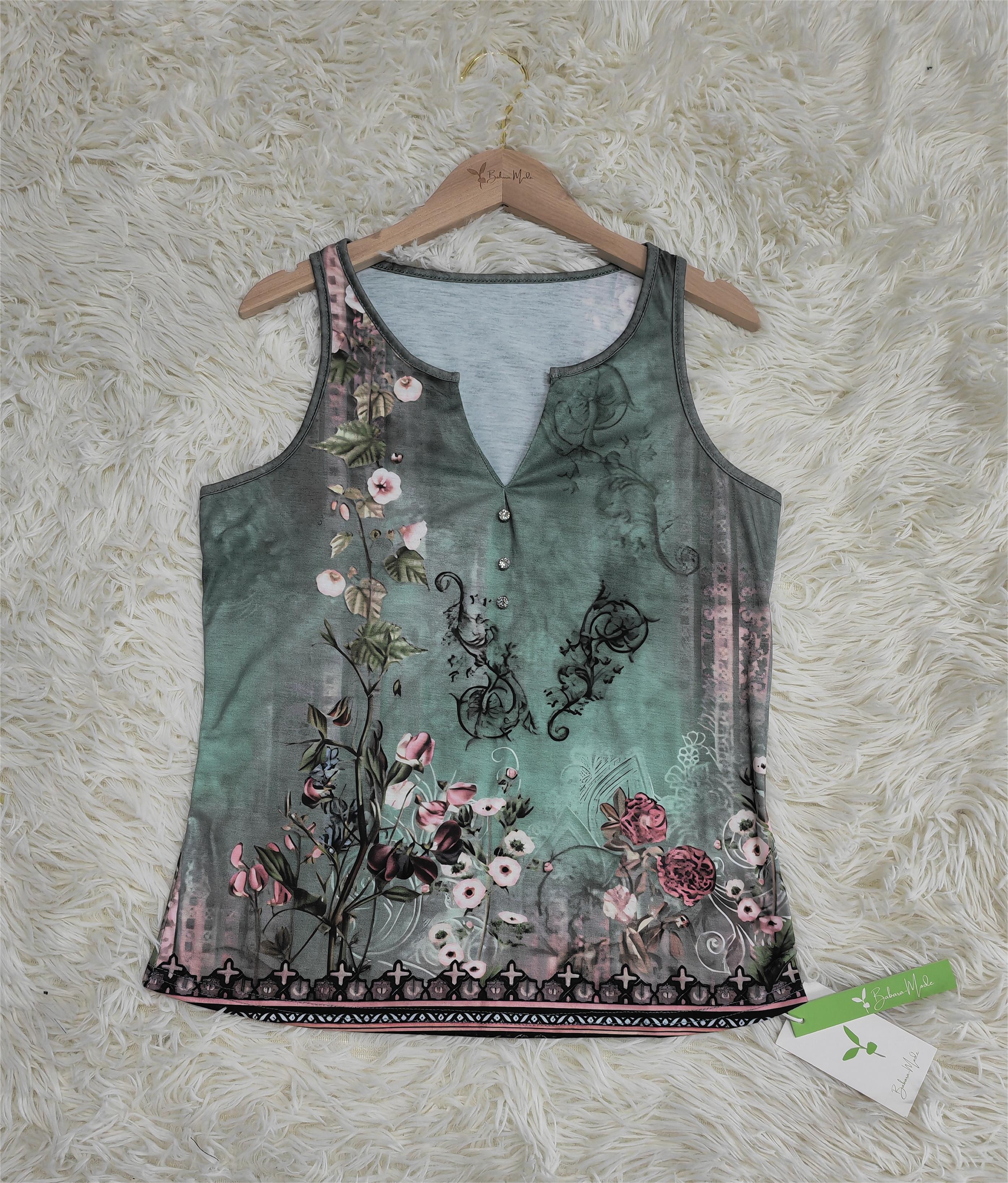 Floral Print Sleeveless Tank Top
