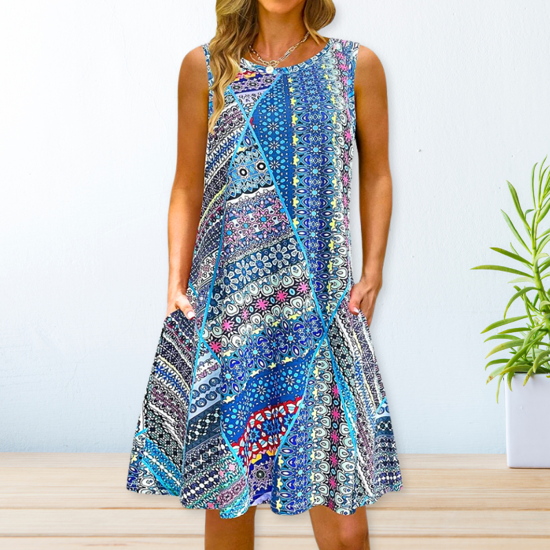 Elegant Printed Maxi Dress