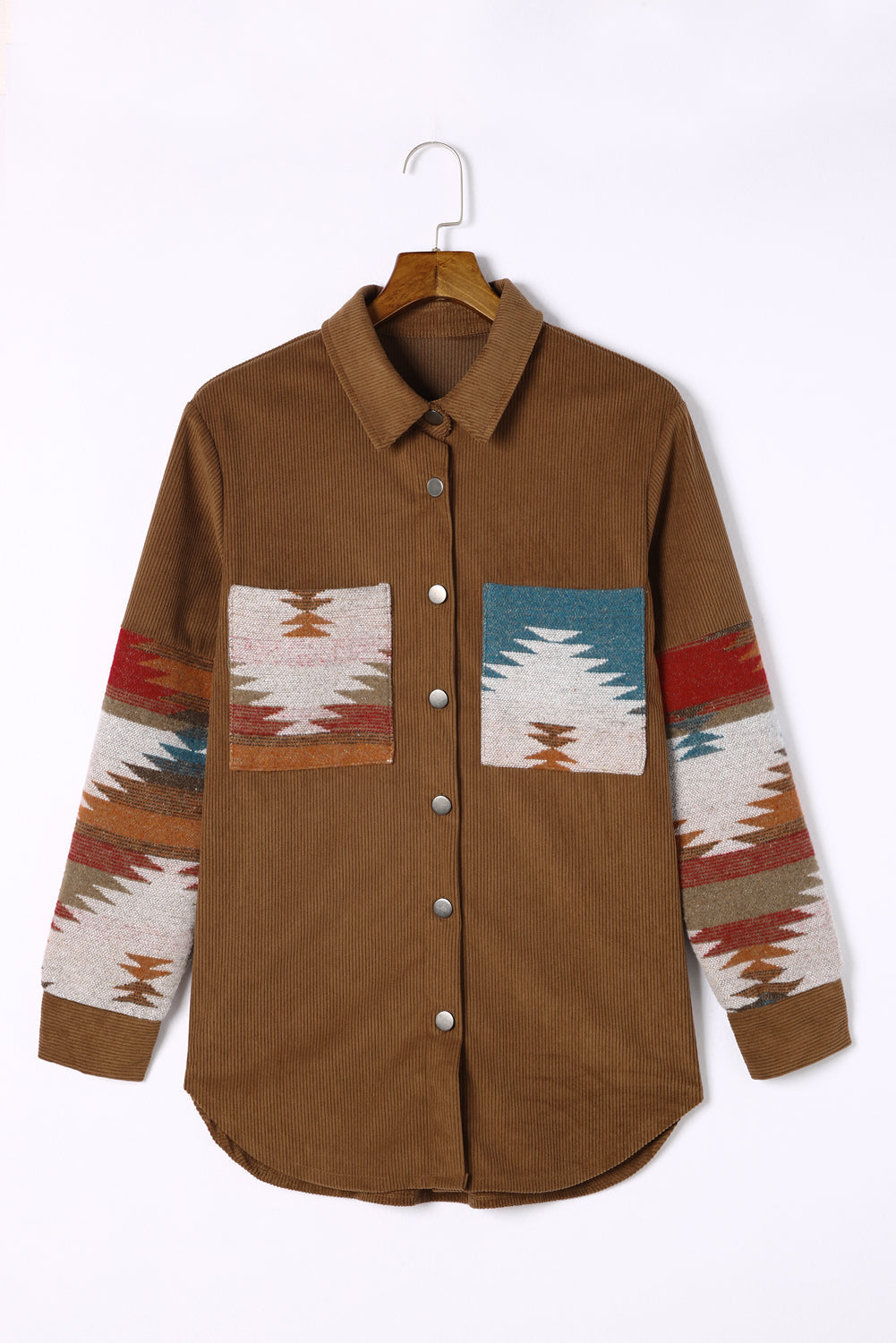 Aztec-Inspired Corduroy Jacket
