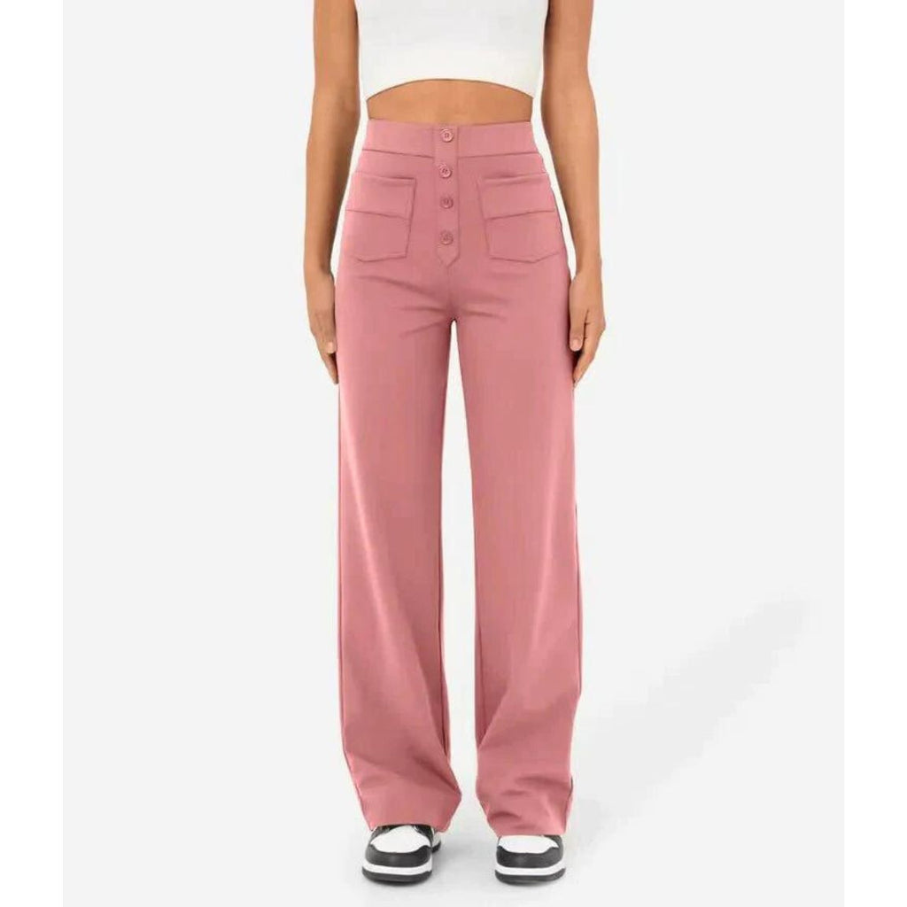 Flexible High-Waisted Pants