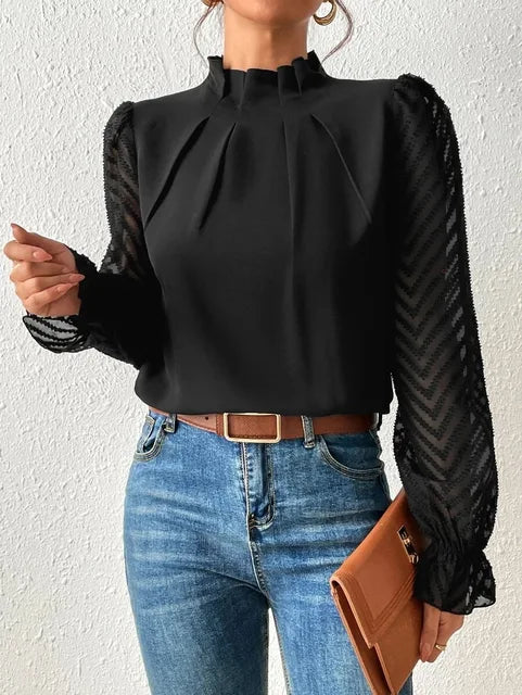 Fabiana - Stylish Long-Sleeve Top