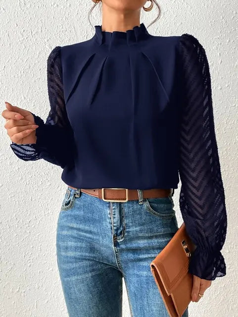 Fabiana - Stylish Long-Sleeve Top