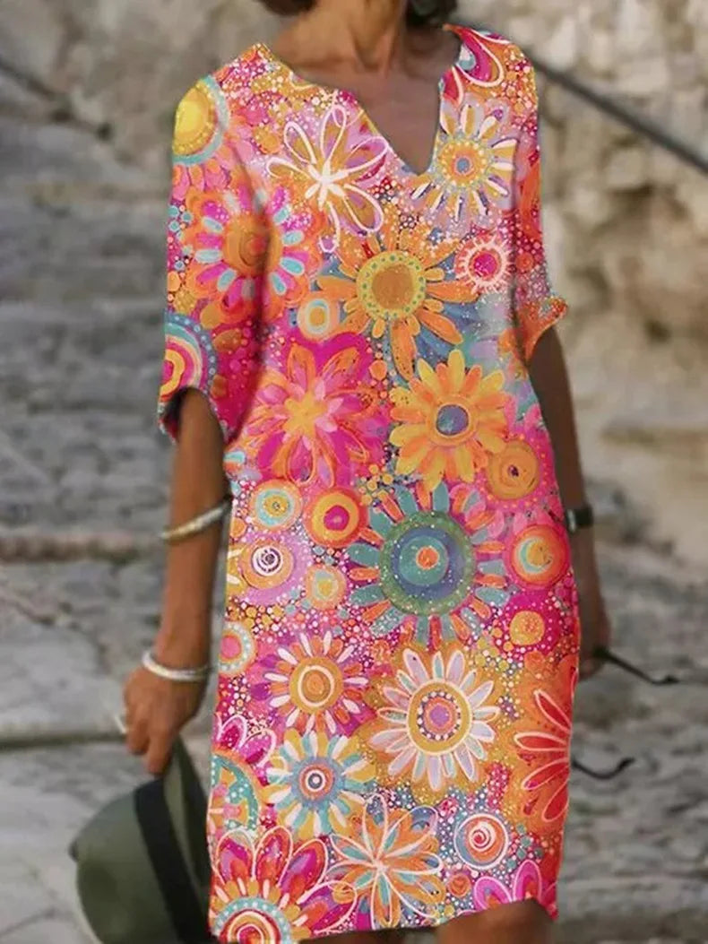 Chic Floral Dress - Comfortable Fit with Stunning Design