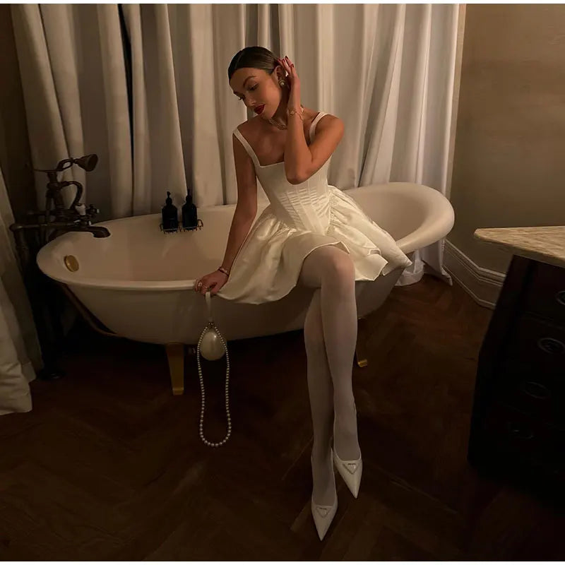 Corset-Inspired Structured Dress