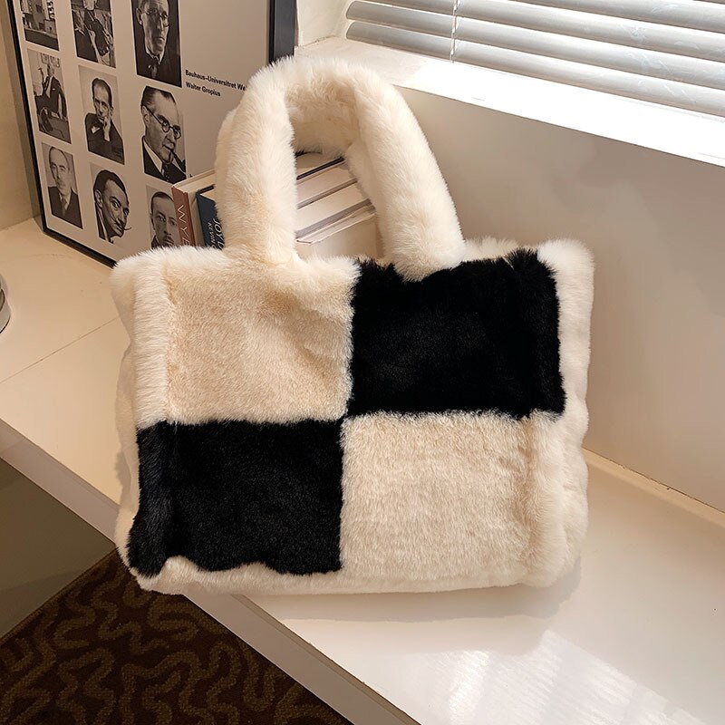 Dante Cozy Plush Handbag | Chic Winter Accessory for Women