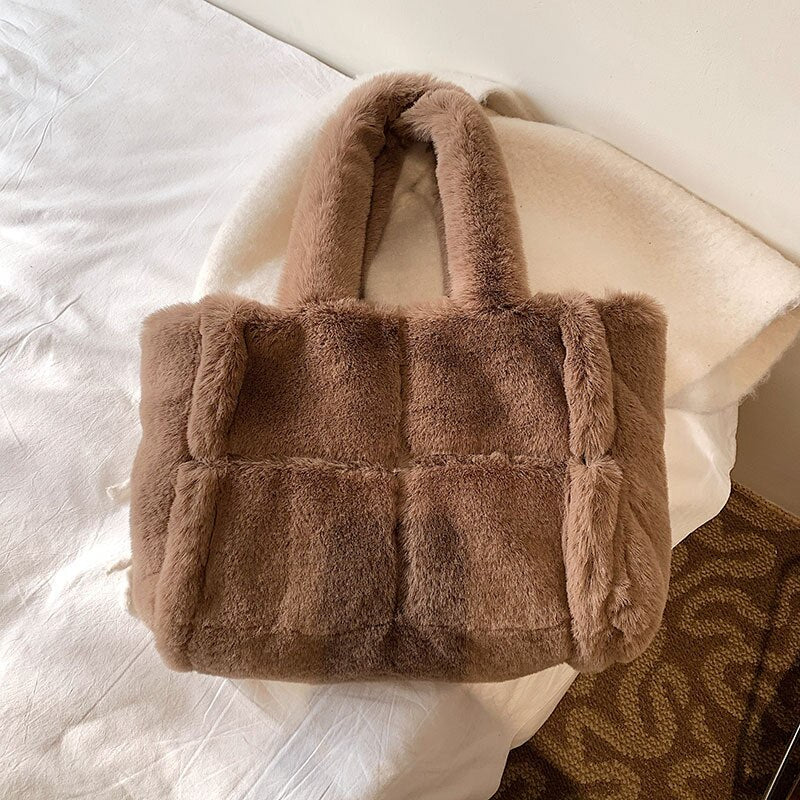 Dante Cozy Plush Handbag | Chic Winter Accessory for Women