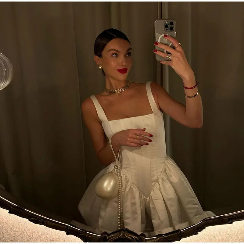 Corset-Inspired Structured Dress