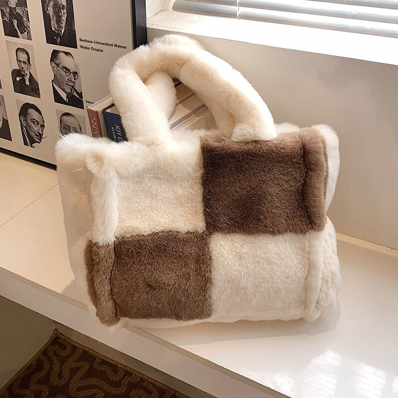 Dante Cozy Plush Handbag | Chic Winter Accessory for Women