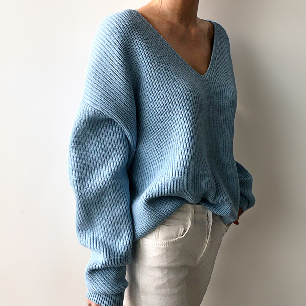 Comfortable V-Neck Knit Pullover