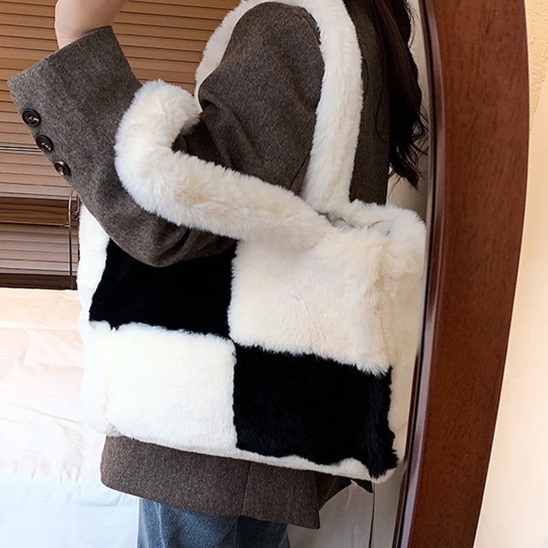 Dante Cozy Plush Handbag | Chic Winter Accessory for Women