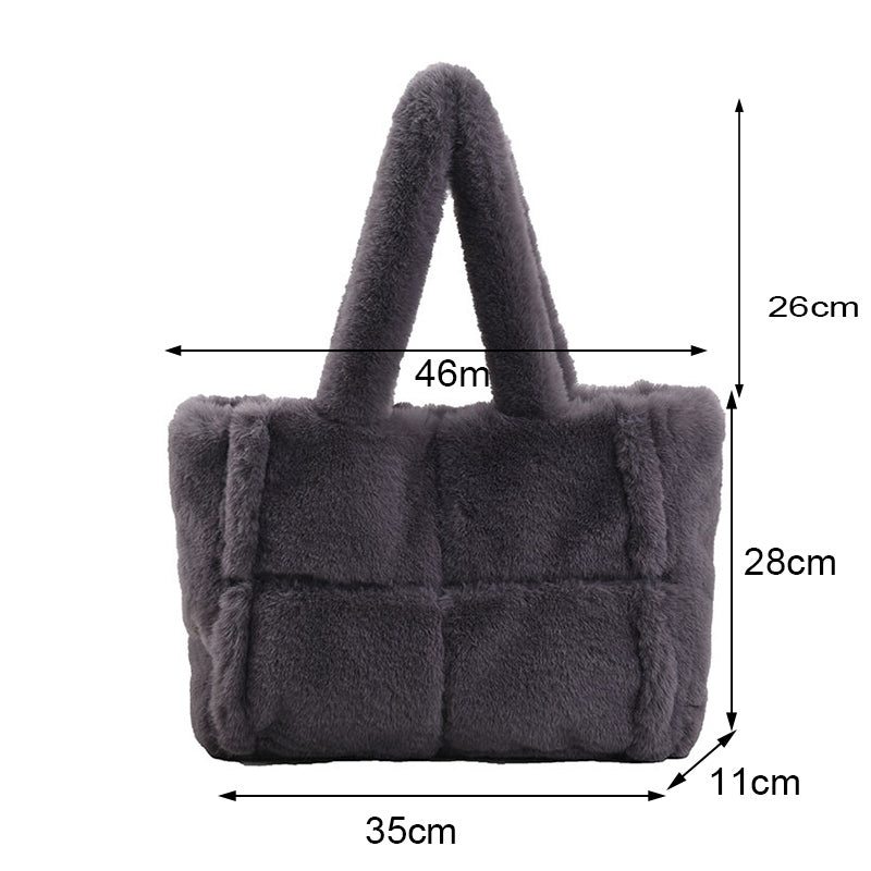 Dante Cozy Plush Handbag | Chic Winter Accessory for Women